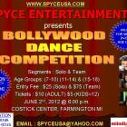 Spyce Entertainment presents 'Bollywood Dance Competition' on June 2nd